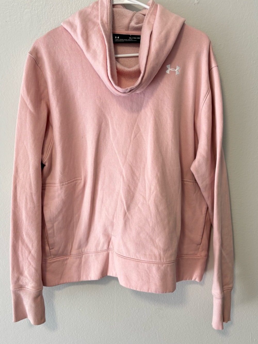 Under Armour Light Pink Cowl Neck Pullover Hoodie